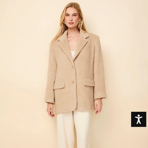 Brand new with tags Solid and Stripe mohair boyfriend blazer - Picture 2 of 2